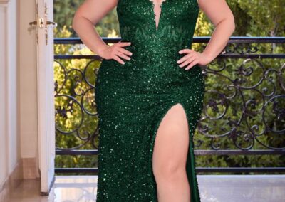 emerald plus size prom wedding guest dress