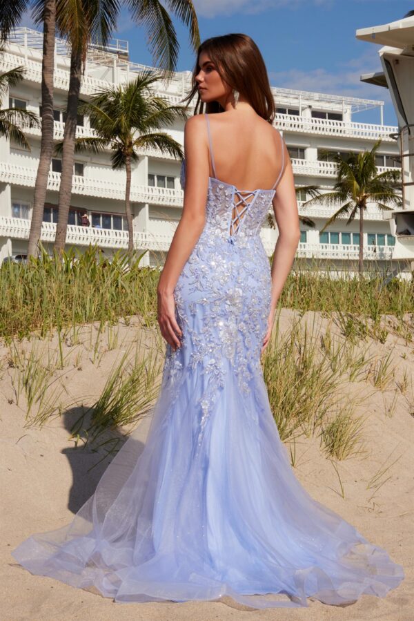 Q1541 Glitter and Tulle Prom Dress - Image 3