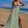 G1371 Strapless Princess Prom Dress